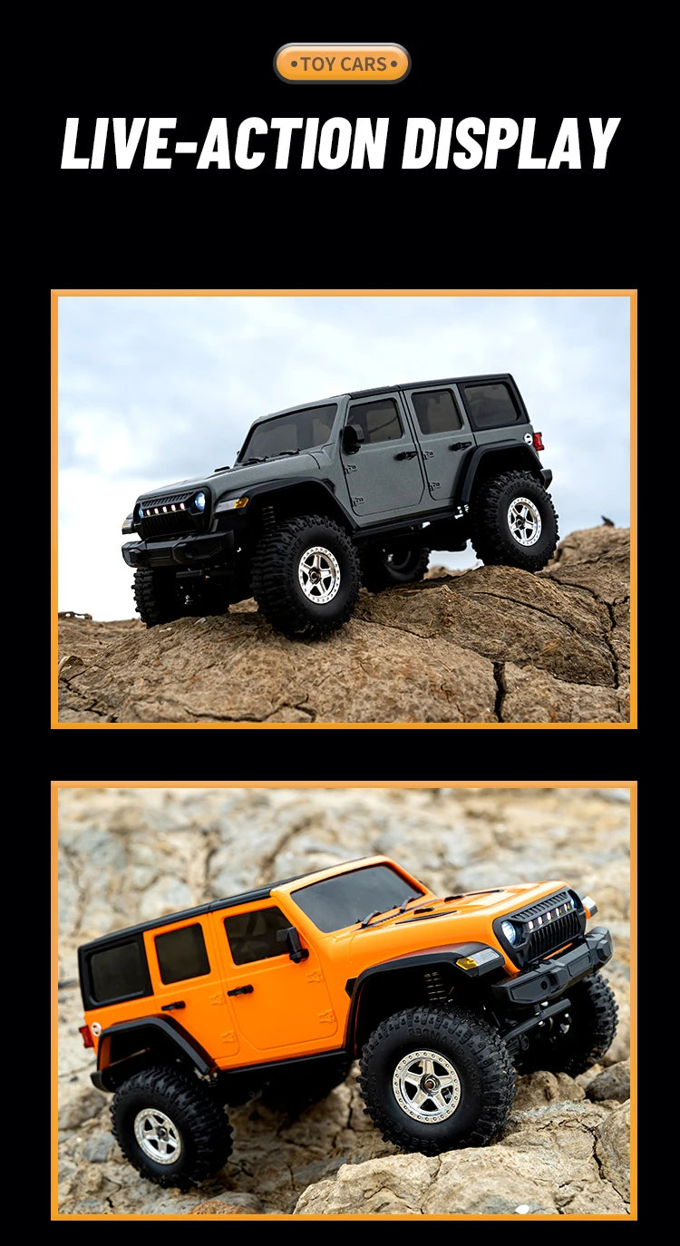 1:18 RC Car C8801 RC Model Simulation Jeep 2.4G Full Scale Off-Road Crawler Climbing Remote Control Car Toy Gift For Boys
