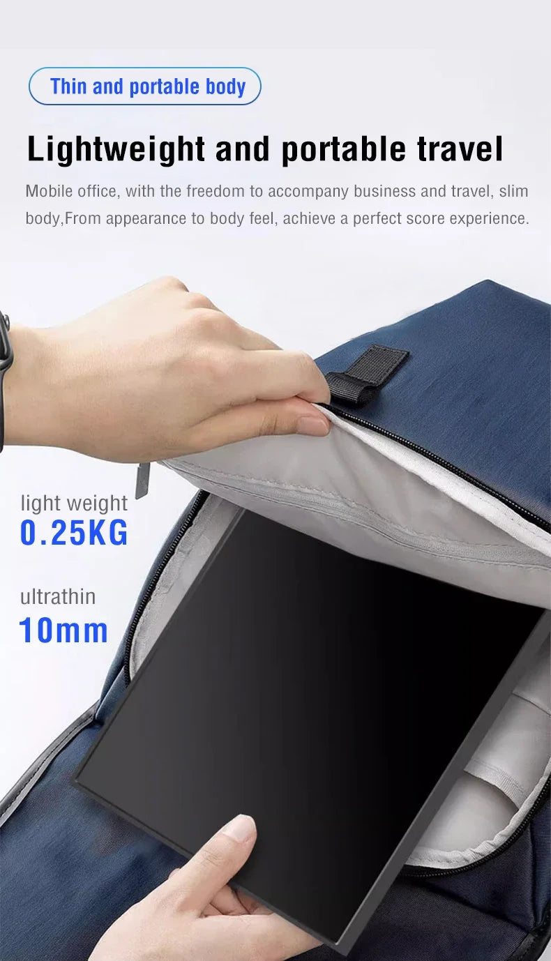 Anmite 10.5-Inch Portable Monitor 1280P HDR 16:10 Low Blue Light For XBox PS4 / 5 Switch Cell Phone PC Loptop Extension