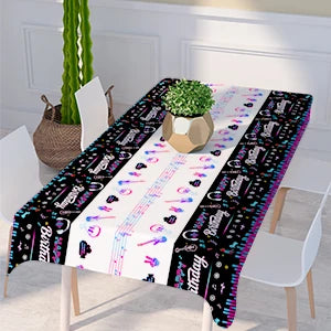 Music Party Decorations,77pcs Music Birthday Party Decorations Tableware Set - Music Balloons Banner Tablecloth Plates Cups