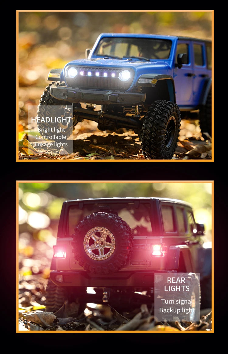 1:18 RC Car C8801 RC Model Simulation Jeep 2.4G Full Scale Off-Road Crawler Climbing Remote Control Car Toy Gift For Boys