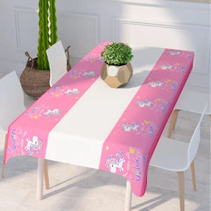 Unicorn Birthday Party Supplies,116pcs Decorations&Birthdays Tableware Set-Unicorn Party Plates Napkins Table Cloth etc
