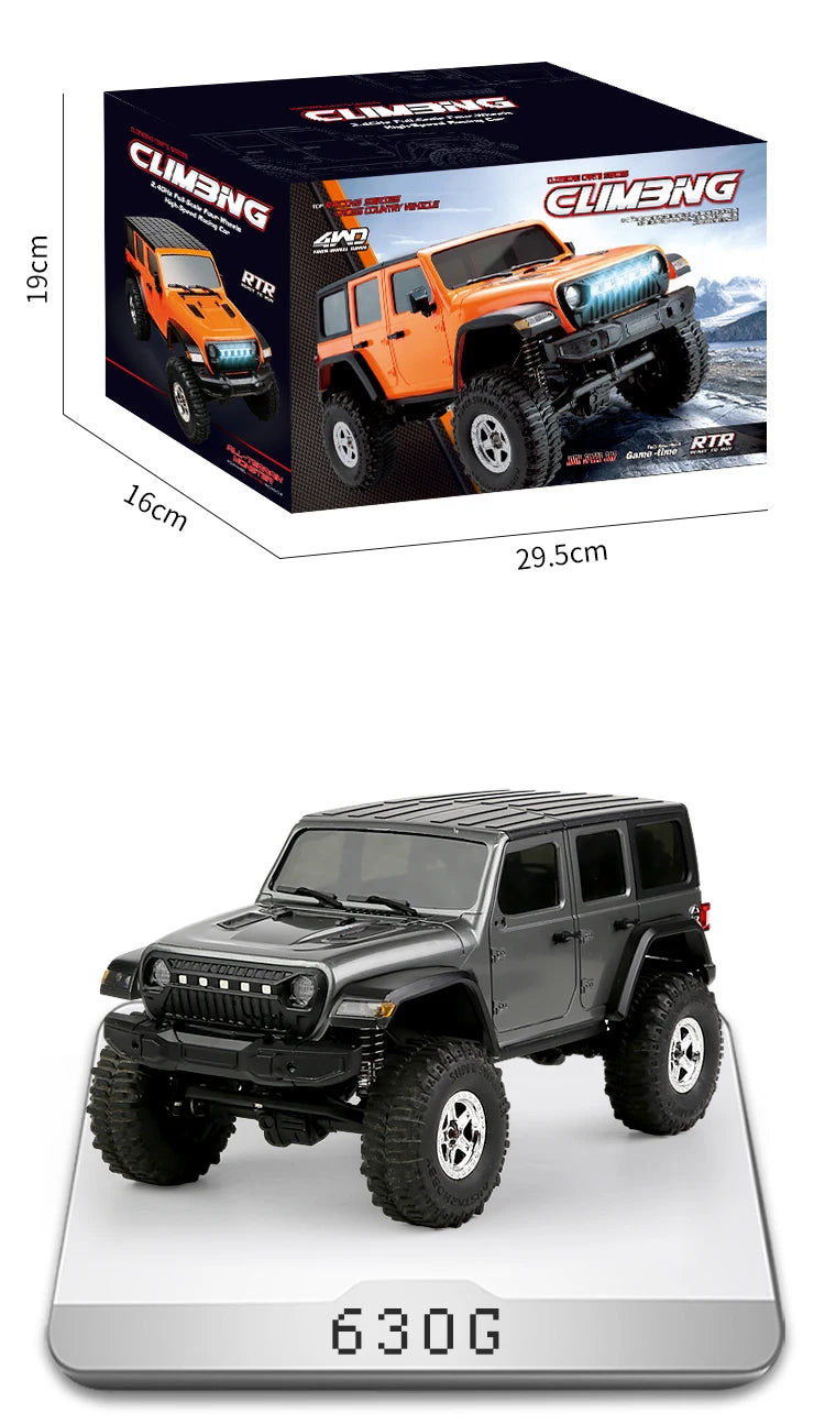 1:18 RC Car C8801 RC Model Simulation Jeep 2.4G Full Scale Off-Road Crawler Climbing Remote Control Car Toy Gift For Boys