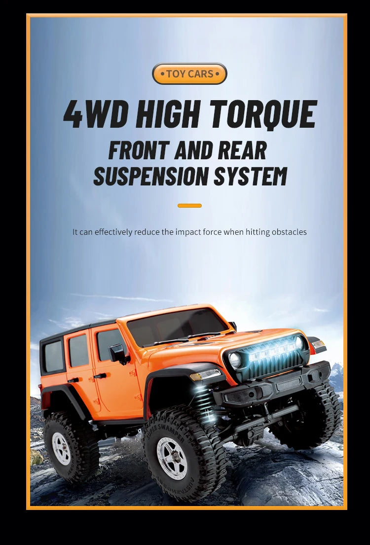 1:18 RC Car C8801 RC Model Simulation Jeep 2.4G Full Scale Off-Road Crawler Climbing Remote Control Car Toy Gift For Boys