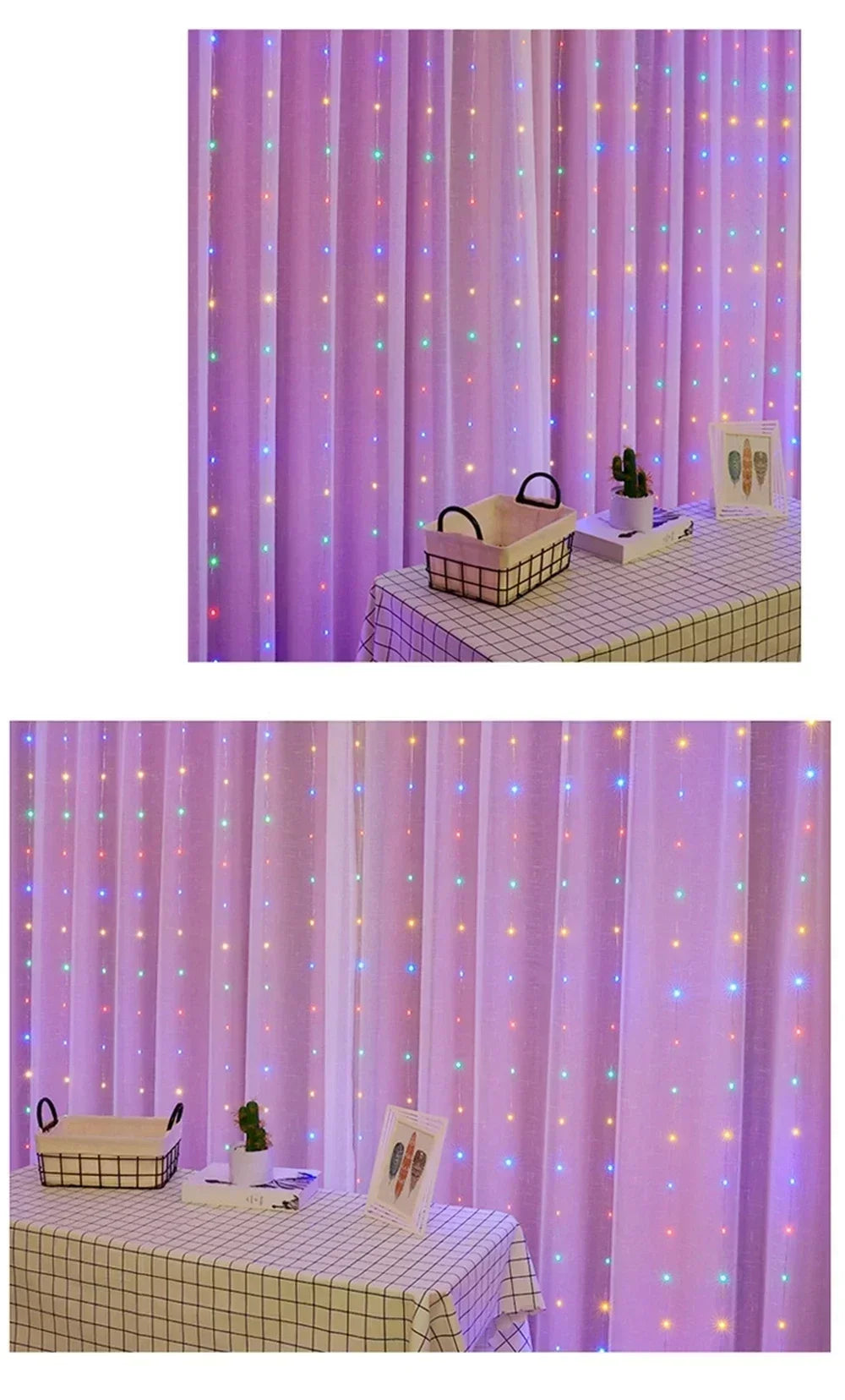 Christmas Lights Curtain Garland Merry Christmas Decorations For Home Christmas Ornaments Xmas Gifts Navidad 2025 New Year Decor