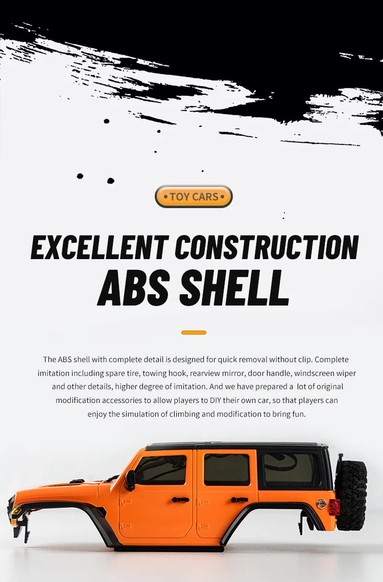 1:18 RC Car C8801 RC Model Simulation Jeep 2.4G Full Scale Off-Road Crawler Climbing Remote Control Car Toy Gift For Boys