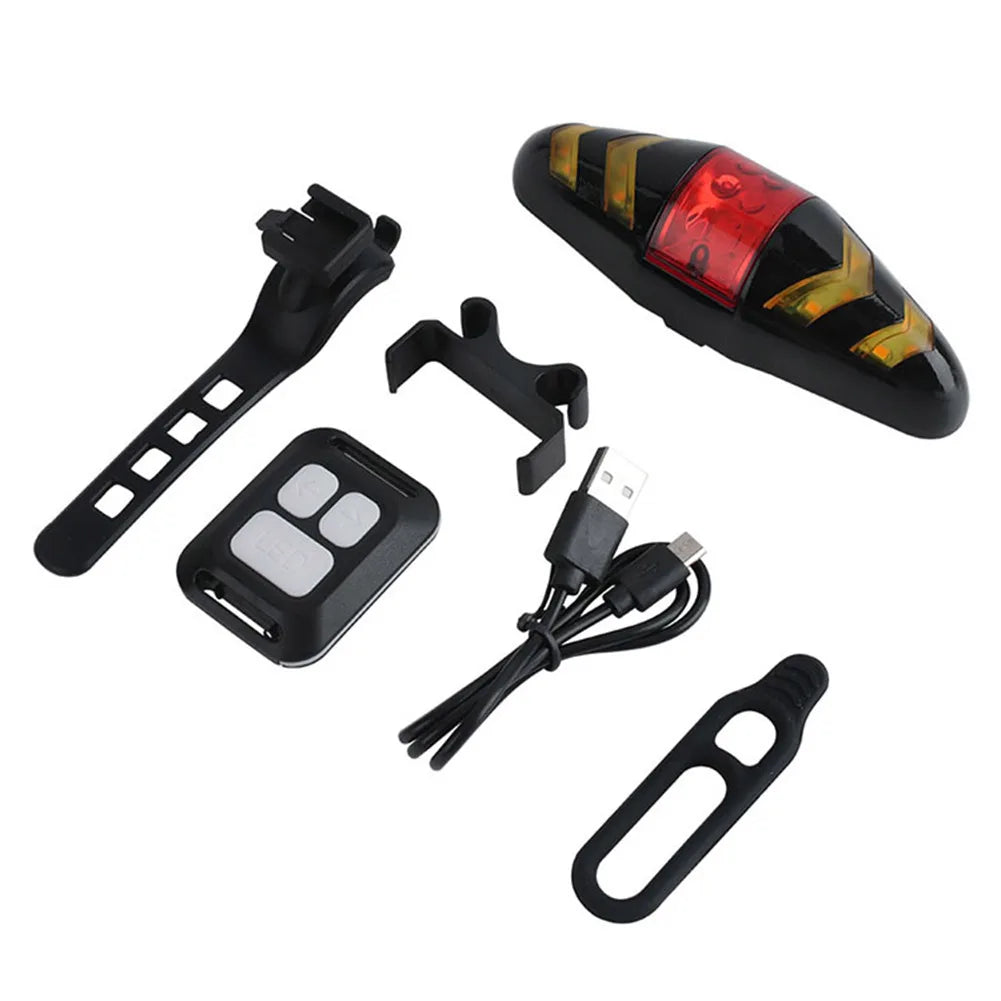 Bike Rear Lamp Smart Bike Wireless Remote Turn Signal Lights Bicycle LED Taillight Easily Installation Personal Bicycle Parts