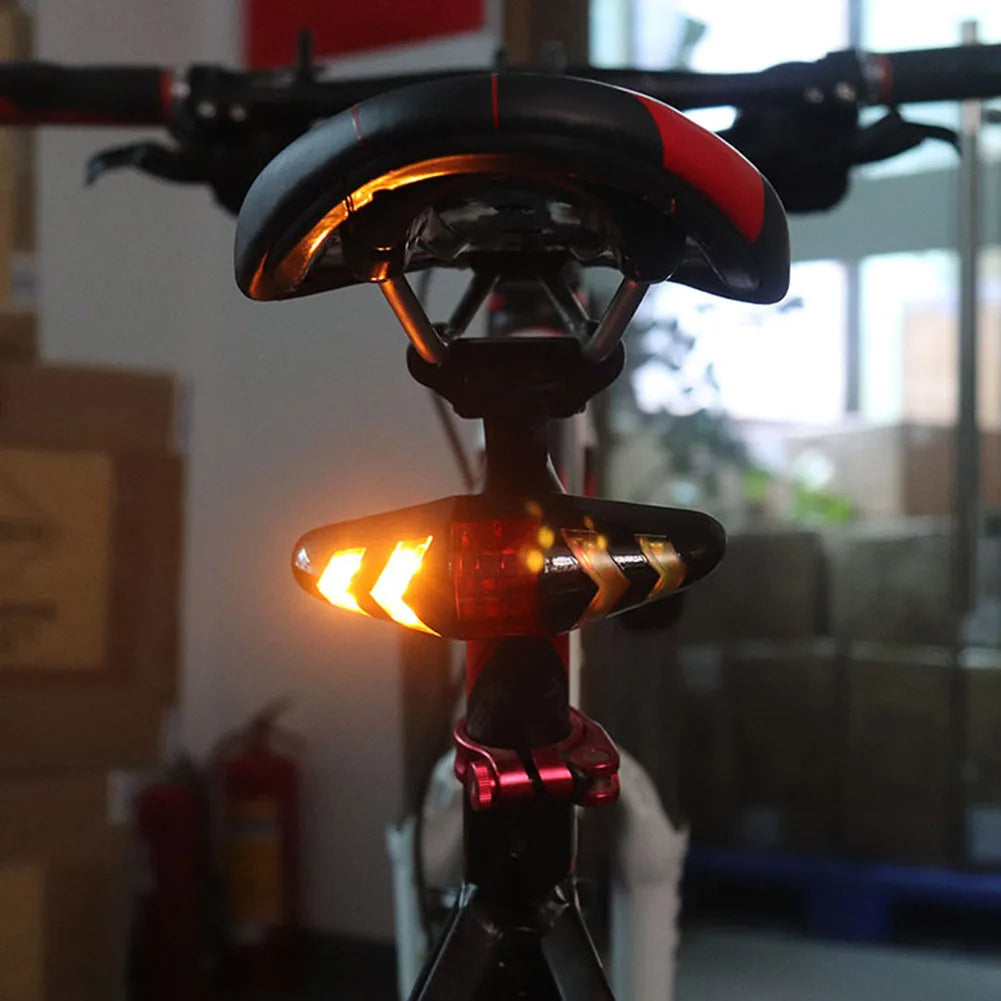 Bike Rear Lamp Smart Bike Wireless Remote Turn Signal Lights Bicycle LED Taillight Easily Installation Personal Bicycle Parts