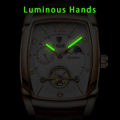 LIGE waterproof business sports watch