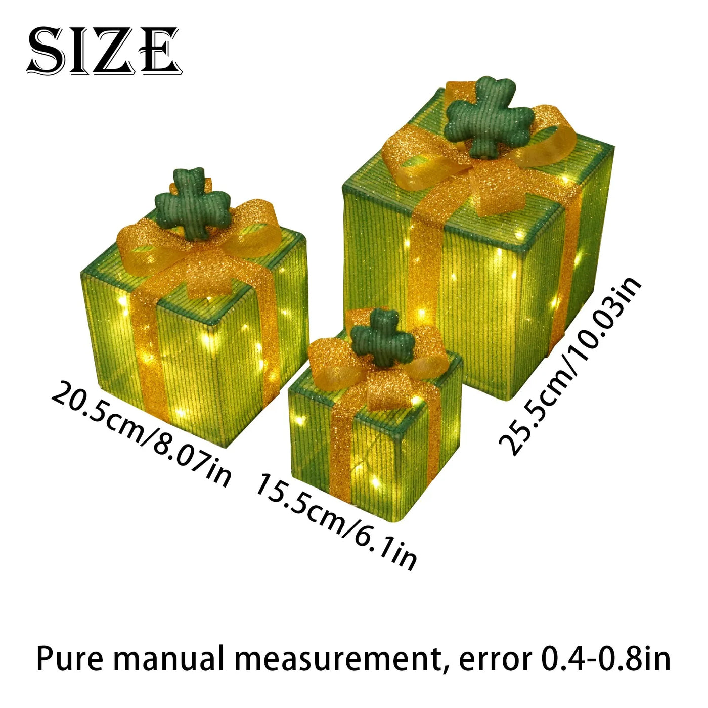 Christmas Decoration 3pcs Transparent Plastic Christmas