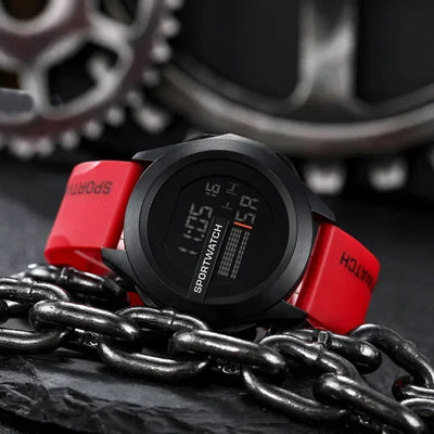 Man Digital Wristwatch Stopwatch Luminous