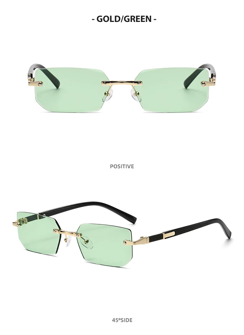 Trendy Rimless Sunglasses for Men