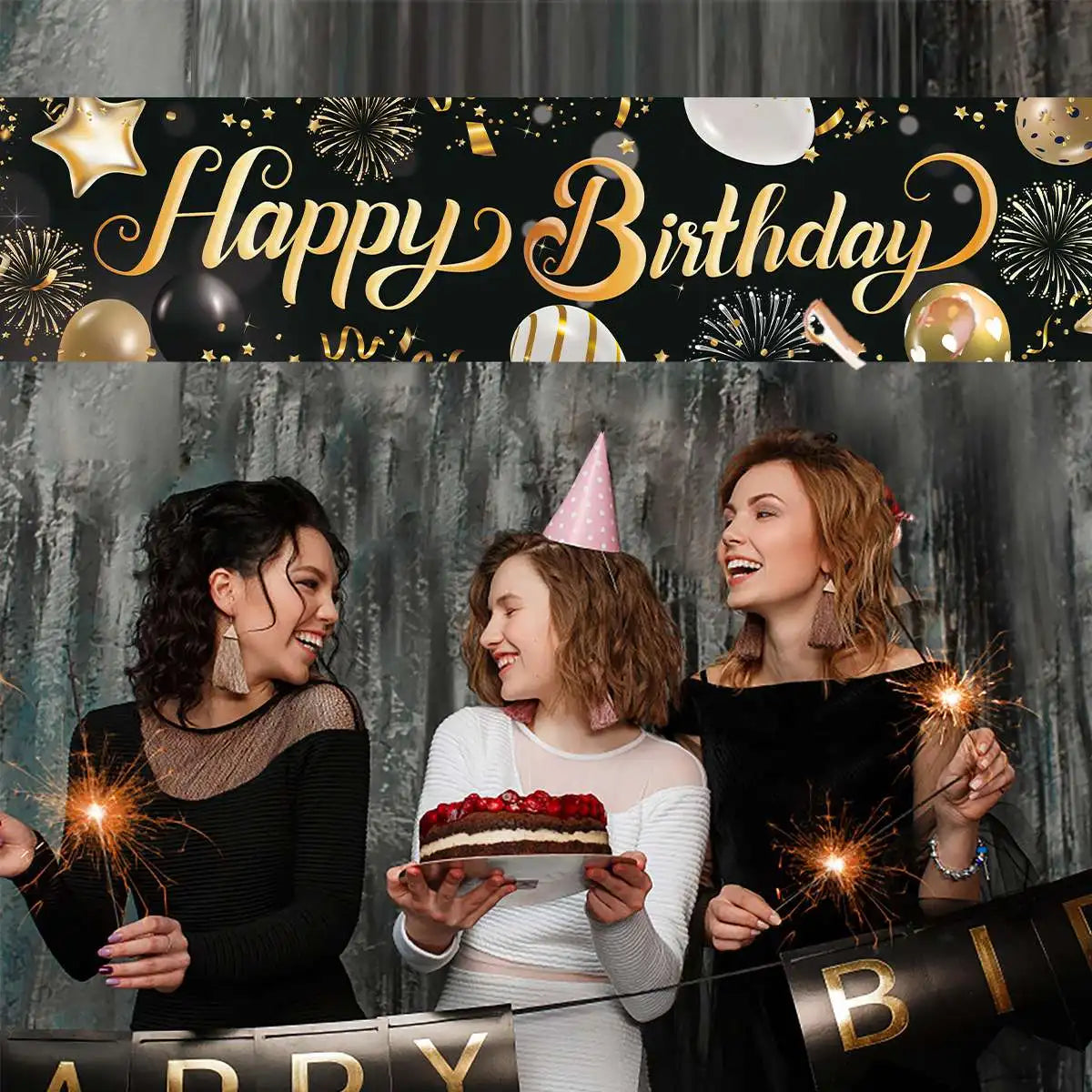 Happy Birthday Banner Birthday Party Decoration Kids Boys Girl