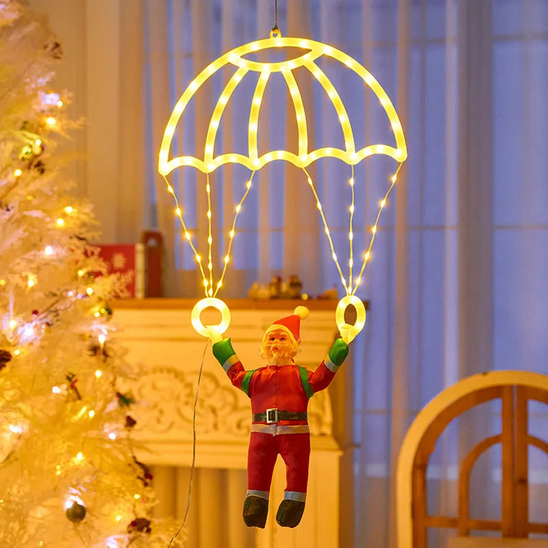Christmas, Santa Claus, Parachute