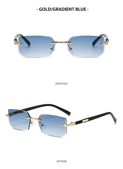 Trendy Rimless Sunglasses for Men