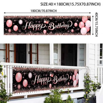 Happy Birthday Banner Birthday Party Decoration Kids Boys Girl