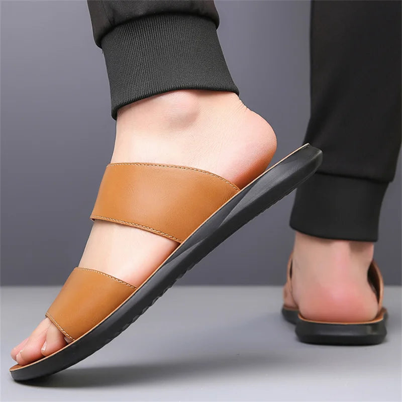 New Beach Slippers for Men Non Slip Flat Sandals