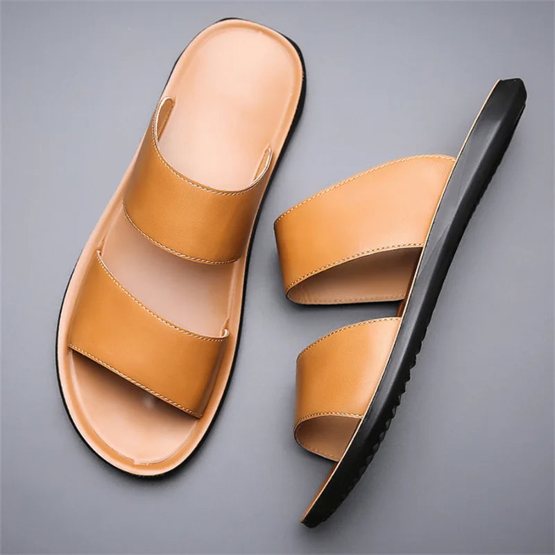 New Beach Slippers for Men Non Slip Flat Sandals