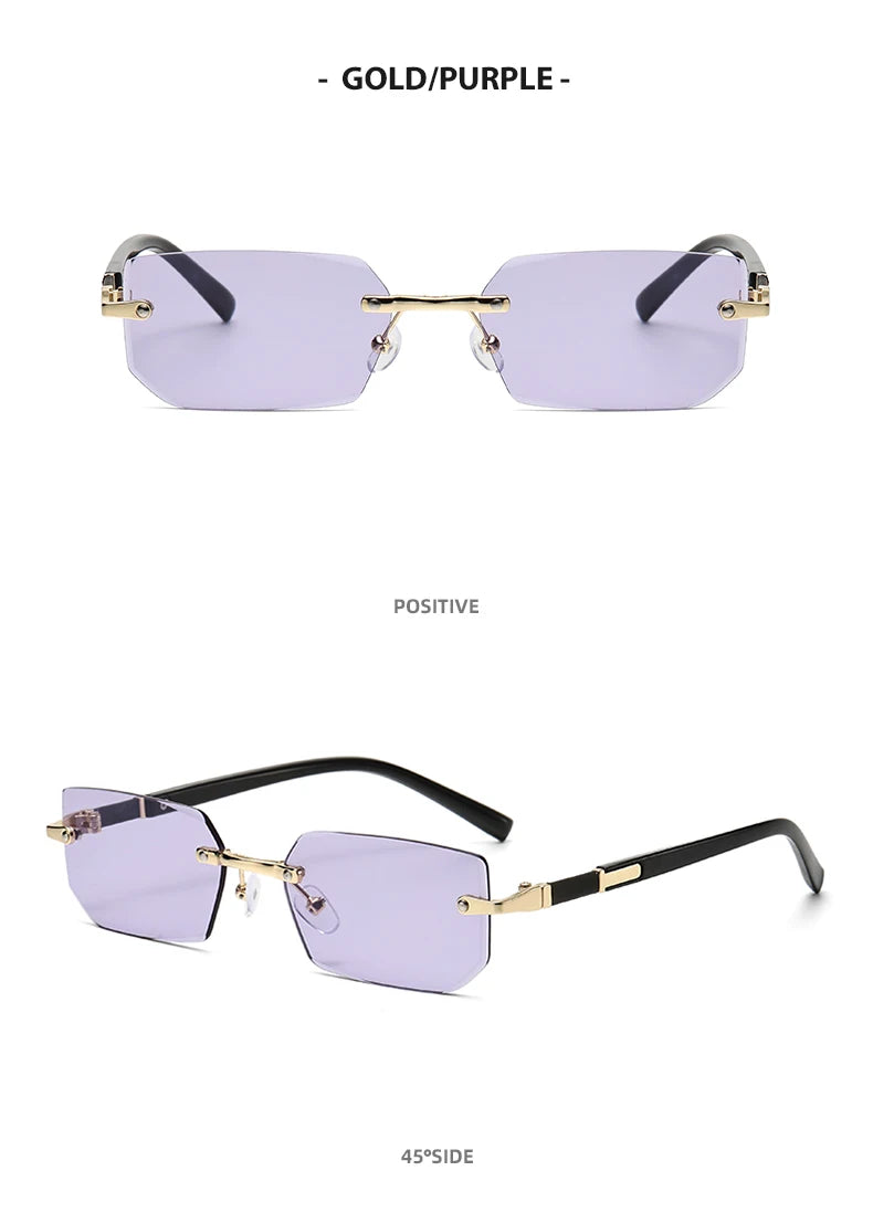 Trendy Rimless Sunglasses for Men