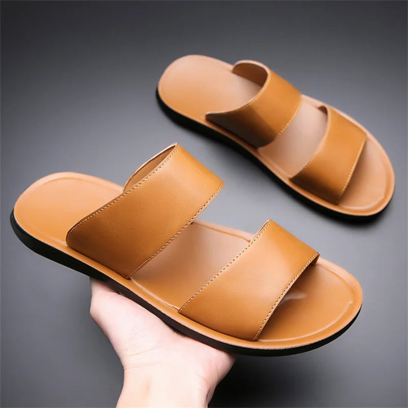 New Beach Slippers for Men Non Slip Flat Sandals