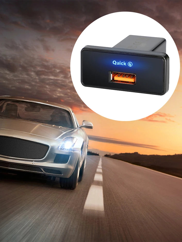 18W/30W RV USB Outlet Adapter Fast Charging Car Charger 12V-24V PD Type C/USB USB Phone Charger Adapter Panel for RV Boat Truck