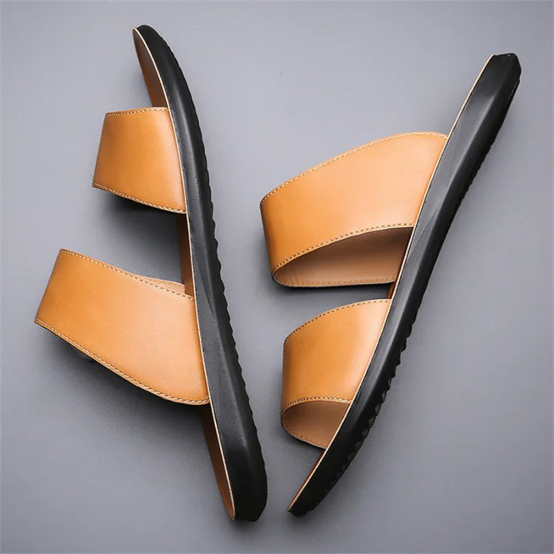 New Beach Slippers for Men Non Slip Flat Sandals