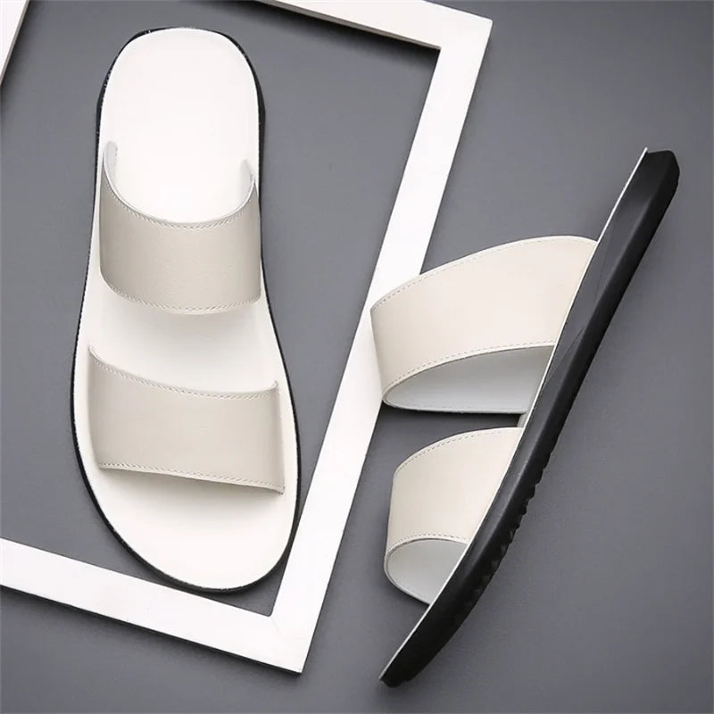 New Beach Slippers for Men Non Slip Flat Sandals