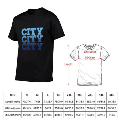 Manchester City T-Shirt anime t shirts for man size chart and black t-shirt design