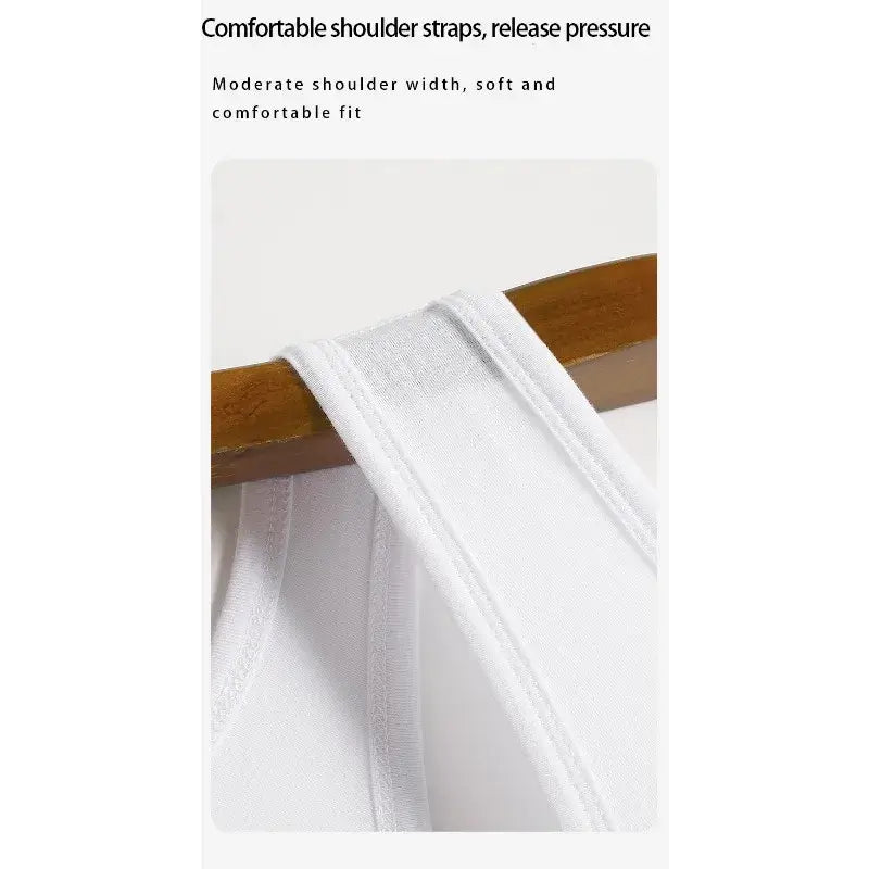 Comfortable shoulder straps release pressure on the Gym Top Men Shirt Man Muscle Loose T-shirt Fitness Bodybuilding.