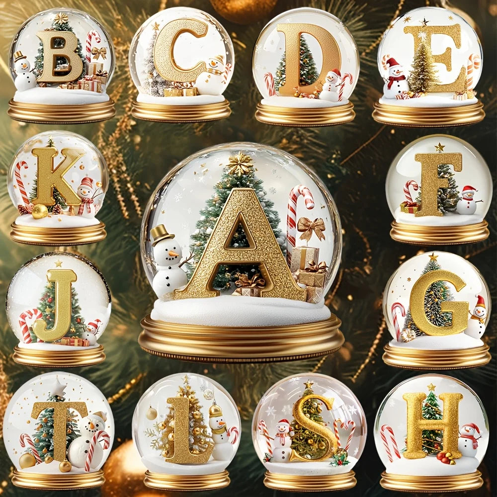 Christmas Tree Decorations Mixed Letter