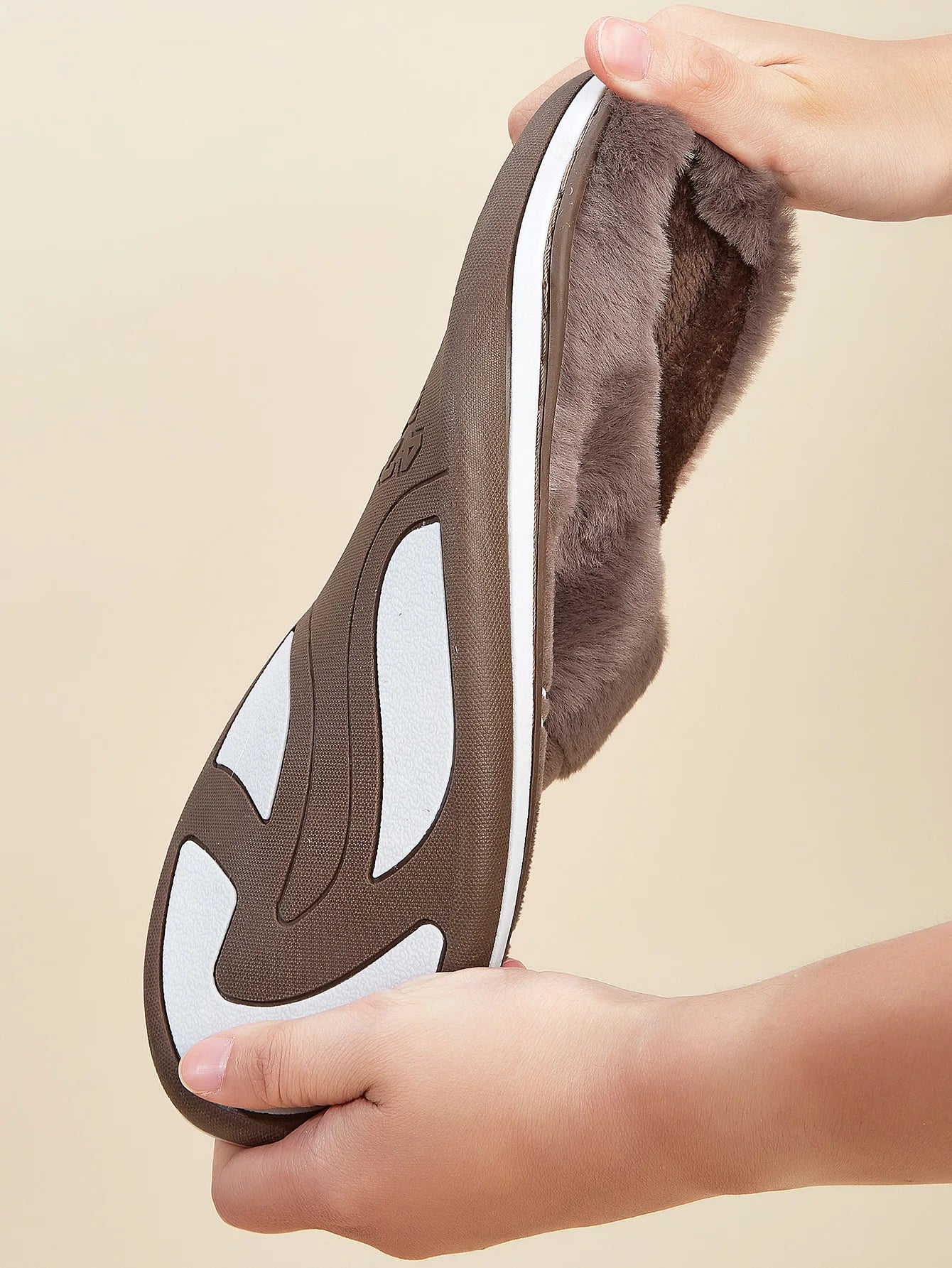 Plaid Warm Soft Comfortable Non Slip Living room Shoes