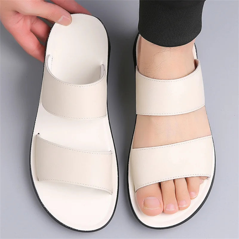 New Beach Slippers for Men Non Slip Flat Sandals