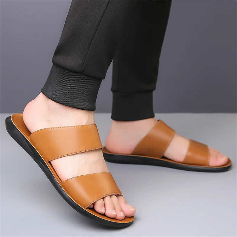 New Beach Slippers for Men Non Slip Flat Sandals