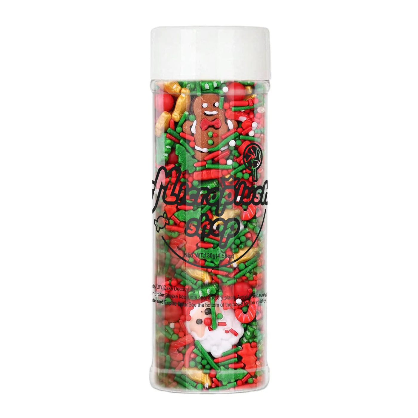 Christmas Sprinkles Mix Christmas Tree Santa Claus