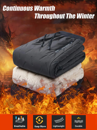 Men's Casual Trousers Plush Velvet Thickened Winter Thermal