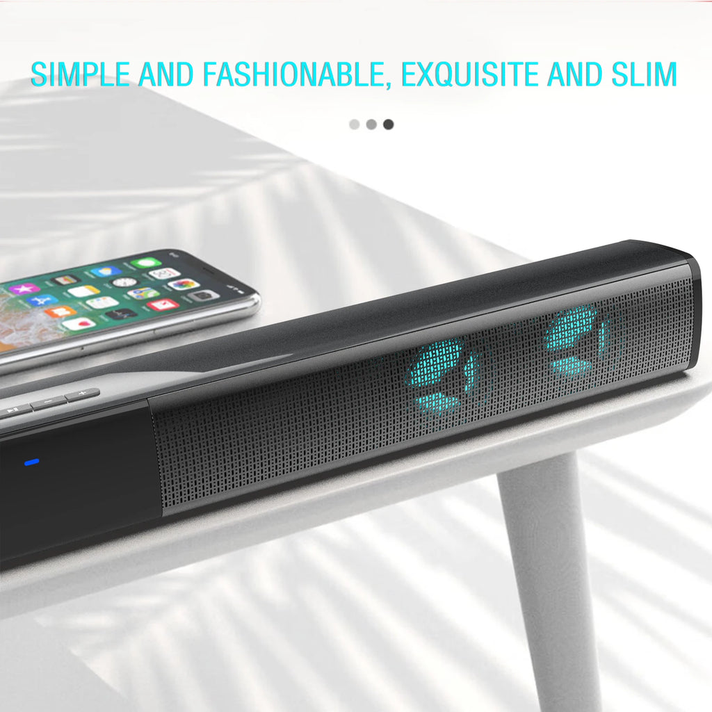 Home Theater 3D Stereo Surround RGB Wireless Speaker Multi-Function Subwoofer Soundbar Support For TV/PC