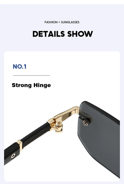 Trendy Rimless Sunglasses for Men