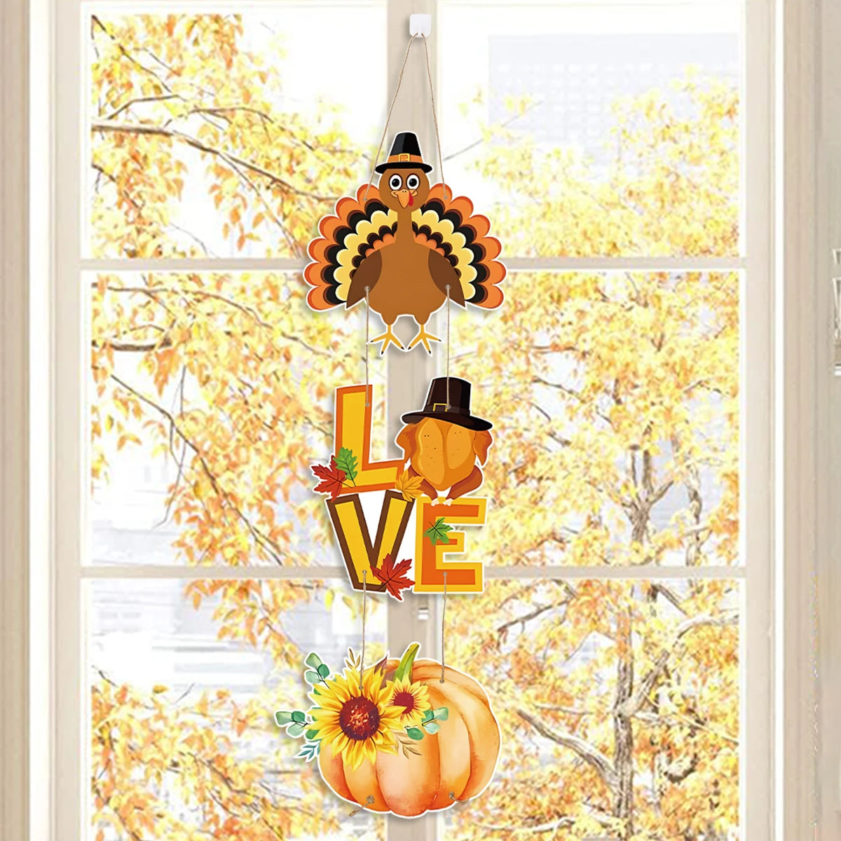 Happy Thanksgiving Day Door Banner