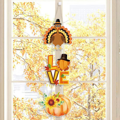 Happy Thanksgiving Day Door Banner