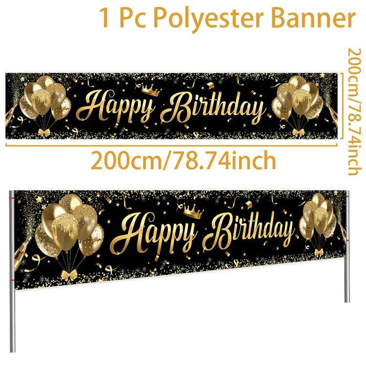 Happy Birthday Banner Birthday Party Decoration Kids Boys Girl