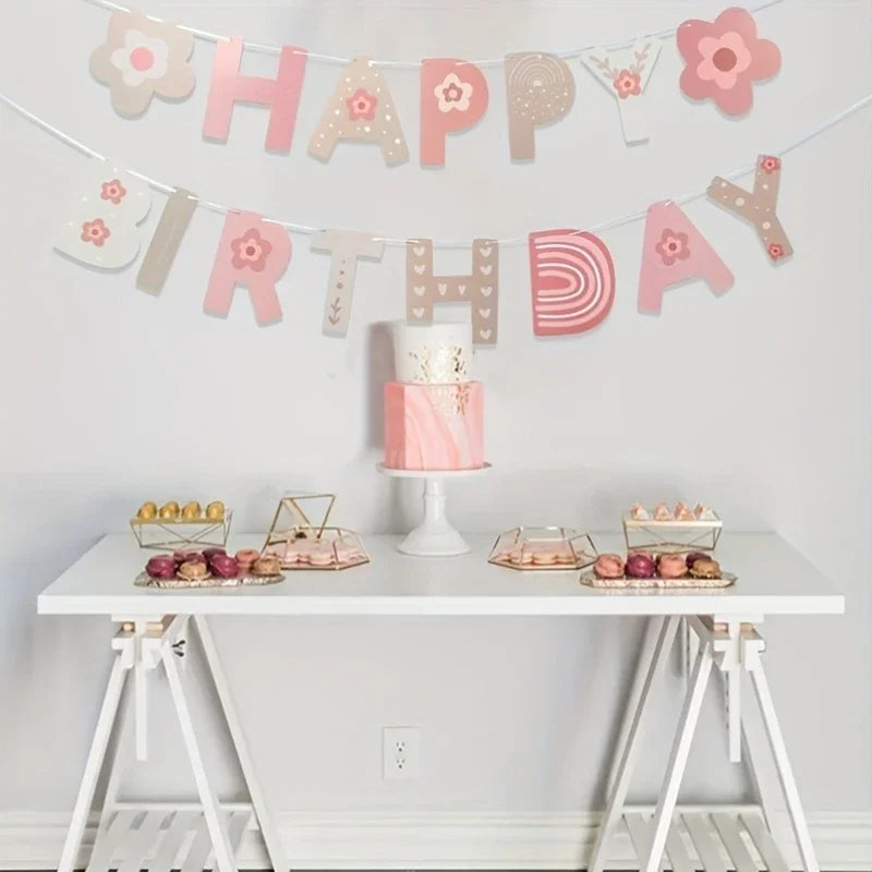 1st Birthday Banner Burlap ONE Garland Boys Girls