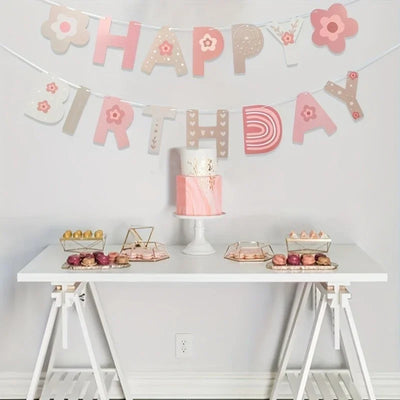 1st Birthday Banner Burlap ONE Garland Boys Girls