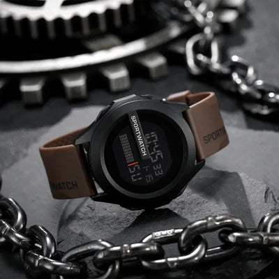 Man Digital Wristwatch Stopwatch Luminous