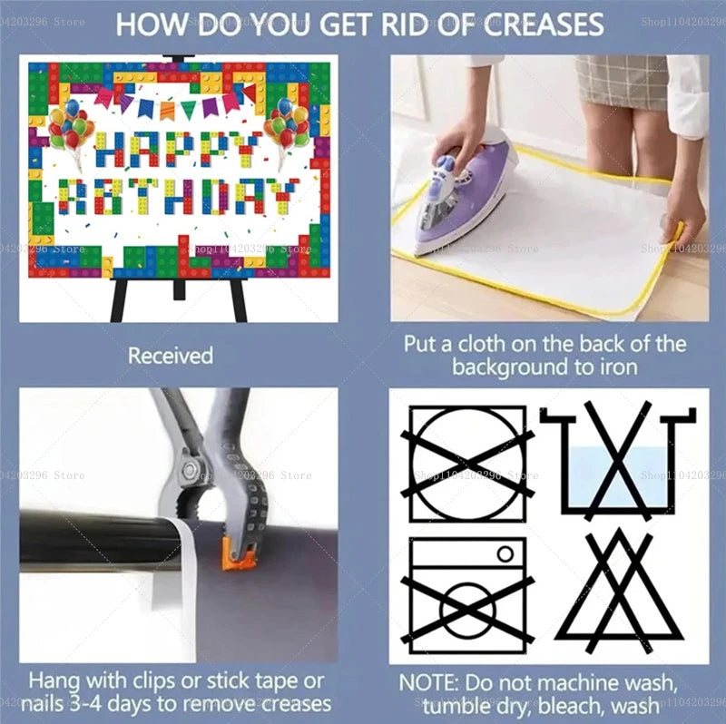 One Year Old Baby Birthday Backdrop Toys Bear White Balloons