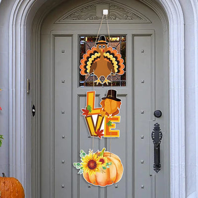 Happy Thanksgiving Day Door Banner