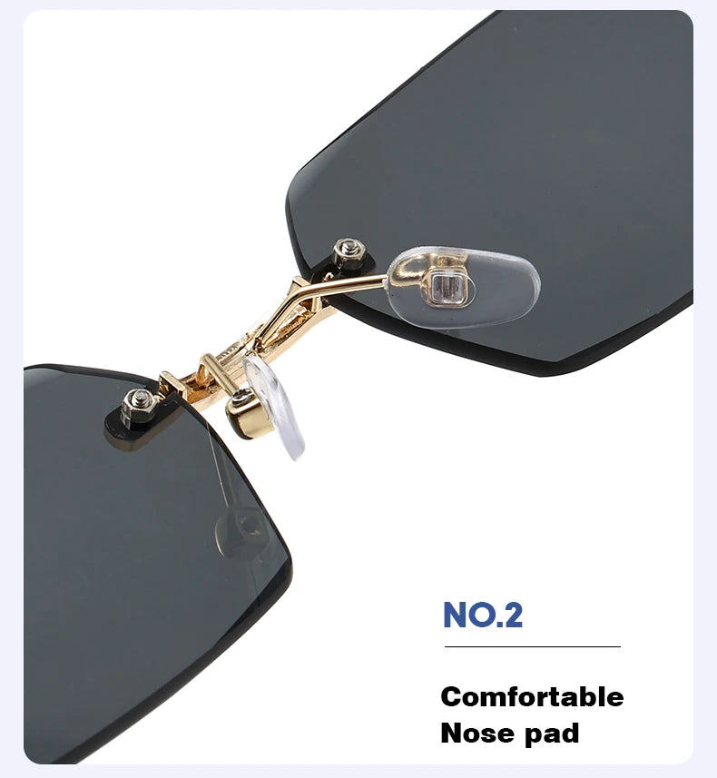 Trendy Rimless Sunglasses for Men