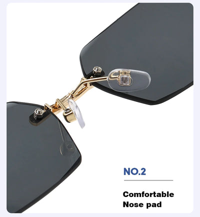 Trendy Rimless Sunglasses for Men