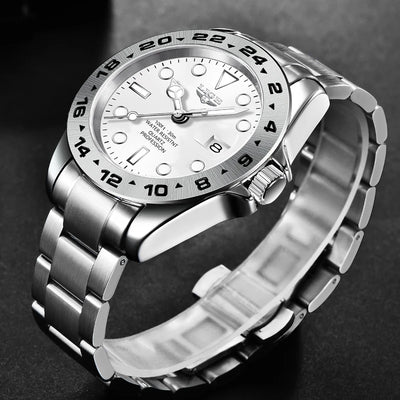 LIGE stainless steel wrist watches for men
