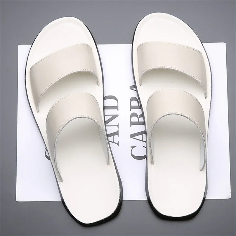 New Beach Slippers for Men Non Slip Flat Sandals