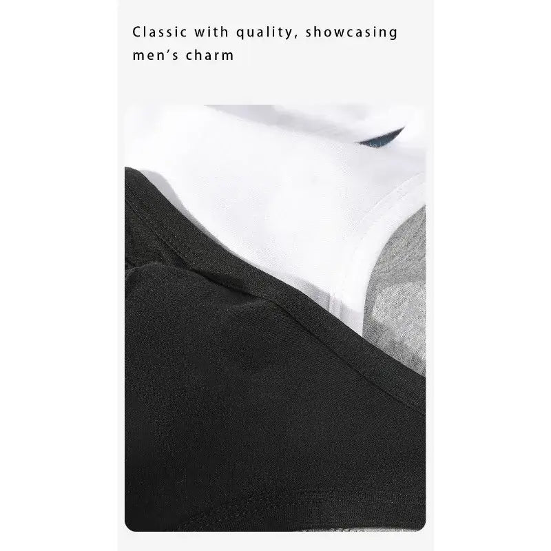 Close-up of Gym Top Men Shirt Man Muscle Loose T-shirt Fitness Bodybuilding in black, white, and grey colors.