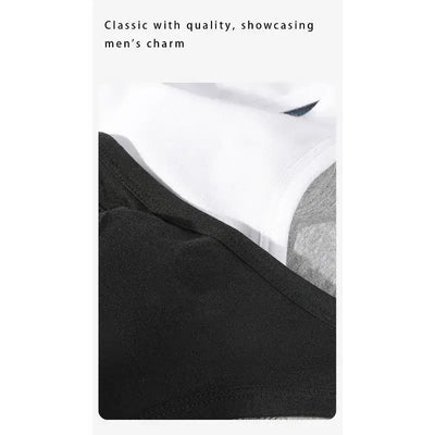 Close-up of Gym Top Men Shirt Man Muscle Loose T-shirt Fitness Bodybuilding in black, white, and grey colors.